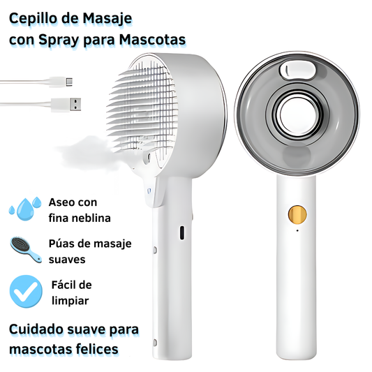 Cepillo pulverizador para mascotas